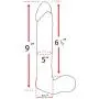 Secret Servicer Large Realistic Dildo with Strong Suction 9" Length, 6-1/2" Insertable, 1-5/8" Diameter, 5" Circumference Made in France 1 YR Return Policy! Secret Servicer Large Realistic Dildo with Strong Suction 9" Length, 6-1/2" Insertable, 1-5/8" Diameter, 5" Circumference Made in France 1 YR Return Policy!