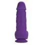 Lickerlish Rummy Fatty 8" Ultra Thick Premium Silicone Dildo Suction Cup, Purple, 2 Pound