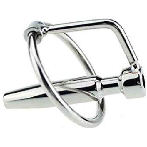 Harmily Stainless steel Hollow Urethral Sounding Dilators Penis Plug With Glans Rings Catheters Manual massager