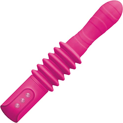Inya - Deep Stroker Rechargeable Thrusting Vibrating Wand- Pink