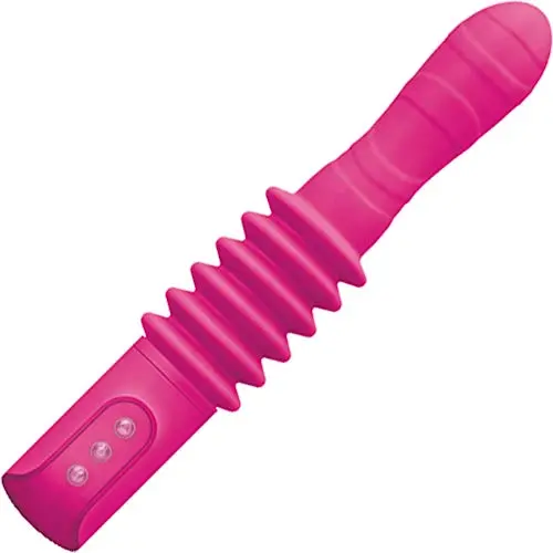 Inya - Deep Stroker Rechargeable Thrusting Vibrating Wand- Pink