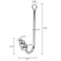 Sexbaby Anal Hook Sex Toys Steel Slave Games for Lover,Unisex Rope Hook Products with 3 Balls