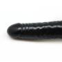 Smspade Single-Ended Dildo Gag, Leather Single Dong Hardness Mouth Plug Black