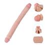 FST Extra Long Double Head Dildo Flexible Penis Realistic Dildos Female Masturbation G Spot Vaginal Anus Stimulate Anal Plug for Women Lesbian (Flesh Color)