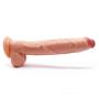 JSCRlove 100% Waterproof 12 Inch Soft Reǎlîstǐc Ðildǒ Flesh Realistic Dual Density Toy with Strong Suction Cup Comfortable Līfelikě Private Toy Women Underwear