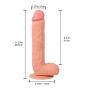 EISIAOO Did-Los Women Realistic Soft Suction Cup Toy, Soft Unreachable Toy for Woman in Bedroom