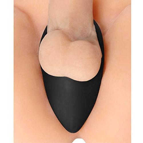 Master Series Taint Teaser Silicone Cock Ring and Taint Stimulator, 2 Inch