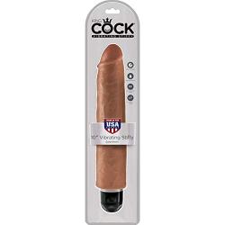 Pipedream King Cock Vibrating Stiffy, 10 inch, Tan