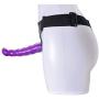 Strap on Dildo Double Dongs with Adjustable Harness G Spot Massager for Lesbian Female Sex Toy (Purple)