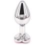Eastern Delights Heavy Accented Aluminum Anal Trainer Butt Plug, Heart Gem
