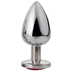 Jeweled Anal Plug,Hezong Beginners Stainless Steel Butt Plug Massage Sex Toy for Women and Men (S)