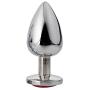 Jeweled Anal Plug,Hezong Beginners Stainless Steel Butt Plug Massage Sex Toy for Women and Men (S)