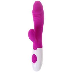 30-Speed Waterproof Vibrating Frequency Bending Head Silica Gel Vibrator to Stimulate and Massage G-Spot and Clitoris Female Masturbator Couples Sexual Flirting Toy