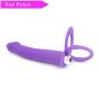 ARIRRA Silicone Vibrating Double Penetration Strapon Anal Dildo Silicone Strap On Penis