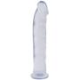 Doc Johnson Jelly Jewels - 8 Inch Dildo W/O Balls - 8" Long and 1.5" Long - Suction Cup Base - Great for Beginners and Deep Throat Training - Diamond