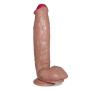 LJJOZ Sex Lifelike 12 Inch Huge Female Body Relax Wand Handsfree for Women - Brown
