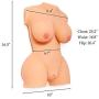 Japanese 3D Sex Love Doll Silicone Male Masturbator Torso Realistic Breast Pussy Ass Adult Toy with Vagina and Anal