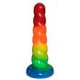 Silicone Unicorn Horn Rainbow Dildo -Medium
