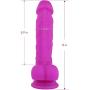 Realistic Dildo with Lifelike Curved Shaft and Balls for Vaginal G-Spot Pleasure | Lyps Dildo - Ultra-Soft Silicone Dildo with Strong Suction Cup - 7 Inches, 100% Waterproof Hands-Free Sexual Play