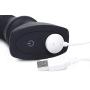 Thunderplugs Silicone Vibrating and Thrusting Plug with Remote Control, Black, 1 Count