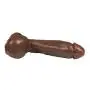 TLC Adams Realistic Lifelike Cock for Vaginal G-spot and Anal Play PleasureSkin Flexible Dildo with Curved Shaft and Balls Female Sex Toys