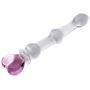 NewMaxer Pink Heart Crystal Glass Pleasure Wand Dildo Penis
