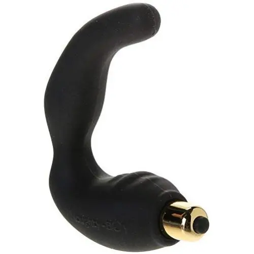 Rocks Off Naughty-boy Double P Spot Silicone Massager, Black Rocks Off Naughty-boy Double P Spot Silicone Massager, Black