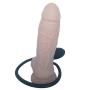 Fxisz 8.66Inch Hands-Free Realistic Silicone Waterproof Belt with Inflatable and Powerful Suction Cups, Bringing You A Lifelike Experience