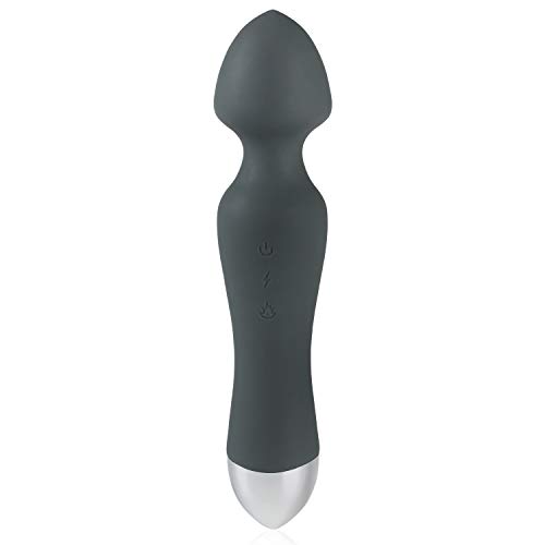 LESIGE Personal Wand Massager, G Spot Vibrator Waterproof Dildo Clitoral Anal Stimulator with Strong Vibrating & Heating Function, USB Rechargeable Cordless Neck Massager Stick Sex Toy for Women Men