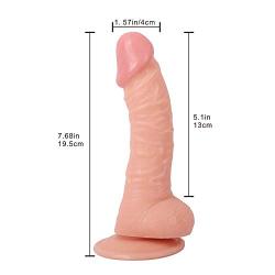 sunnieei New Hardness Silicone, Feels Soft and Realistic Dî`ld.ɔ - with Waterproof Powerful Suction Cup Toys HD-EZCZ342