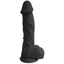 Mister 7" Right Dildo, Black, 1 Count