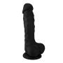 Naughty Cock Silicone Dildo - Huge, Thick, Realistic, Suction Cup - Sex Toy for Vaginal, Anal, and G-Spot - 8 Inch (Black)