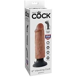 Pipedream Products King Vibrating Cock, Tan, 6 Inch