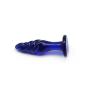 Glass Wand Pleasure Blue Glass Anal Plug 12cm