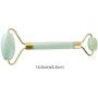 Genmine Jade Roller for Face, Pack of 2 Jade Roller Massager Slimming Tool Facial Face Massage-Rejuvenates Face and Neck Thin Massager Slimmer (Natural Jade)