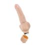 8" Soft Realistic Wide Bottom Vibrating Dildo - Multi Speed Flexible Vibrator - Waterproof - Sex Toy for Women - Sex Toy for Adults (Beige)