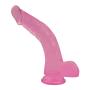 Vibrant Soft and Realistic Horse Toy Hands-Free Belt Suction Cup Realistic Texture Real Experience 15.74 Inch Personal Massage Toy (Color : Pink)