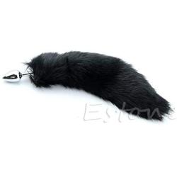 EA-STONE Stainless Steel Bǜtt-Plǚg,Funny Love Faux Fox Tail Butt Backyard Stopper,Cosplay Costumes for Women