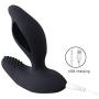 FUN-MATES Anal Plug Vibrator with Perineum Stimulation Cock Ring Plug Prostate Massager with Remote Control Adult Toys(Black)