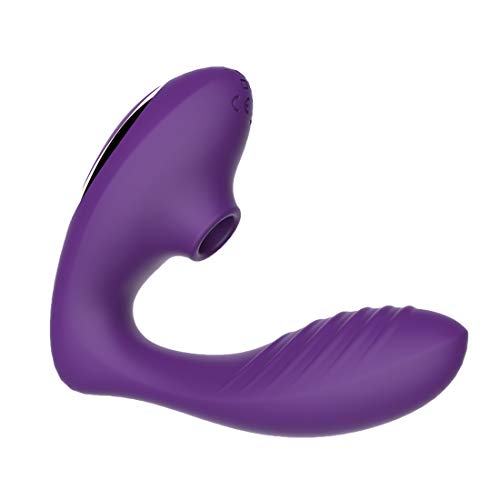 Clitoral Sucking Vibrator with Clitoris and G-Spot Stimulation, Wearable Dildos Couple Vibrators with 10 Suction & Vibration Settings, Rechargeable Waterproof Massager Sex Toys for Women