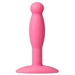 Doc Johnson Platinum Premium Silicone - The Minis - Smooth - Small - 3.3 in. Long and 0.7 in. Wide - Butt Plug - Petite Anal Toy - Great for Beginners - Pink