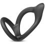 Durable Silicone Male Enhancement Exercise Bands Penis Ring, 1.3&quotDiameter of Small Ring & 2" Diameter of Big Rings Sex Toy for Men Black