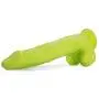 Lickerlish SPATTS 8.5" Premium Silicone Dildo Neon Green with Suction Cup