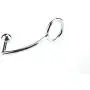 Stainless Steel Metal Anal Hook with Penis Ring for Male, Anal Plug,Penis Chastity Lock,Fetish Cock Ring (45mm)