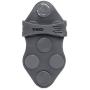 TKO Massage Glove Hand Massager with Metal Ball Rollers (Grey)