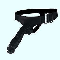 Strapon Harness Strap Ons Funny Toys for Lěsbian Pants Strap On Strapless - Flesh - Rocket Toy for Women (Color : Black)