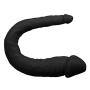 JSCRlove 14 Inch Soft-Double Headed Dildɔs Real Feel Toy with Strong Base Soft Suction Cup Toy(Black) Women Socks