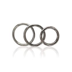 SPORTSHEETS - MANBOUND: Metal Cock Rings - Male Extenders Set (3 pack)