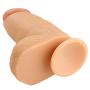 Feeke Realistic Soft 9.5-inch Dîldɔ Huge Massager with Powerful Suction Cup DEPUR