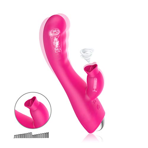 Dual Motor Waterproof Cordless USB Cable Rechargeable Soft Quiet Wireless forwomen More Convenient for Bedroom Massager Tool Rose Red